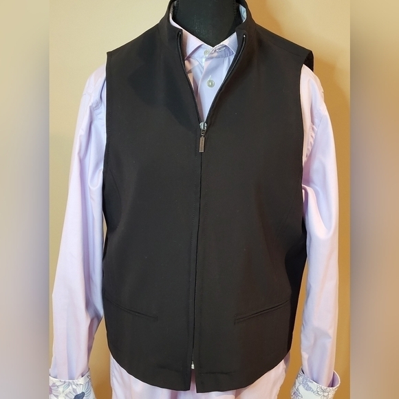 MATINIQUE Vintage Men's Vest, Black, Lined, Unisex, Made in Portugal, Size US 42 - Picture 2 of 16